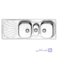سینک استیل البرز مدل R-530 توکار ا Steel Alborz 530-R Inset Sink