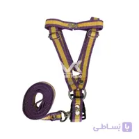 قلاده کتفی سگ رنگ بنفش و زرد S