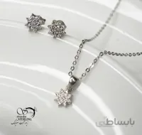 نیمست نقره زنانه طرح گل