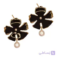گوشواره مدل گل و مروارید کد erw0039