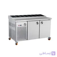 تاپینگ یخچال دار استیل بدون برفک ۱۹۰ آیسان