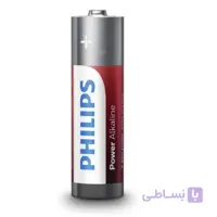 باتری قلمی Alkaline برند فیلیپس مدل LR06P12B/97 سری Power بسته 12 عددی