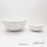 سرویس 7 پارچه سفید نئوکلاسیک چینی زرین