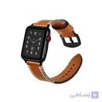 بند چرم اپل واچ قهوه ای برند جینیا (JINYA) مدل Style سایز 42 و 44 میلی متر