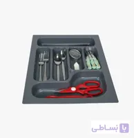 جا قاشقی پلاستیکی طوسی سایز 40