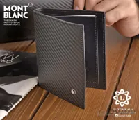 کیف پول تمام چرم طرح کربن Mont Blanc ا Mont Blanc