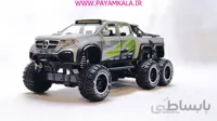 وانت آفرود بنز شش چرخ (BENZ CHIMEI 1:24)(M316) نقره ای