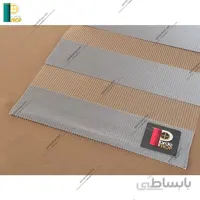 پرده زبرا ساده رنگ طوسی