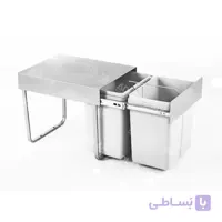 سطل زباله دو مخزنه ریلی متوسط (34 لیتری) – الیسا