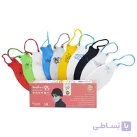ماسک کودک پسرانه سه بعدی رسپی نانو N95 جعبه 10 عددی