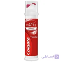 خمیر دندان پمپی کولگیت سفید کننده روزانه مدل Colgate Max White | حجم ۱۰۰ میل ا Colgate Max White Luminous Whitening Toothpaste Pump 100ml