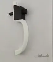 دستگیره پنجره (قفل فشاری) کرنت سفید یخچالی آلپ