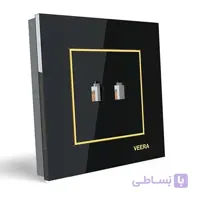 تلفن دو سوکت امگا مشکی ویرا (VEERA)