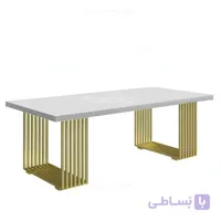 میز پایه استیل صفحه ام دی اف مدل کاویان
