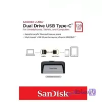فلش 128 گیگ سن دیسک Ultra dual drive usb 3.1