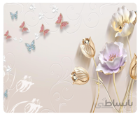 پوستر گل سه بعدی 032