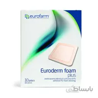 پانسمان فوم چسب­دار یوروفارم ۱۰*۱۰ Foam Plus