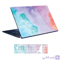 اسکین لپ تاپ طرح Colors کد ۷۲ به همراه استیکر کیبورد