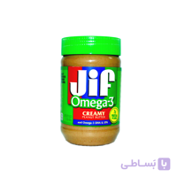 کره بادام زمینی جیف jif مدل Omega-3 ا peanut butter Jif