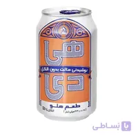 ماءالشعیر قوطی 320 میلی لیتری هی دی با طعم هلو در بسته 24 عددی ا heyday peach 320ml