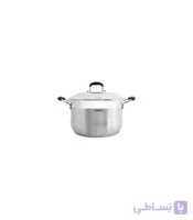 قابلمه استیل تکی درب استیل سایز 32 مدل SS145-734