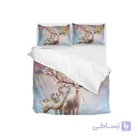 ست لحاف دو نفره ۶ تکه سه بعدی king size -طرح deer family