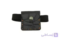 بازوبند و جاحرزی چرم طبیعی طرح دار مشکی