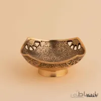 کاسه دورو برنجی طلایی مدل جالی