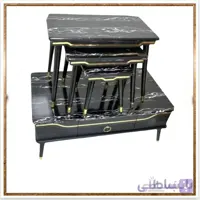 میز جلومبلی ‌عسلی‌مدل لاله