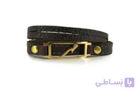 دستبند چرم طبیعی اسپرت نشان ماه تولد (مهر)