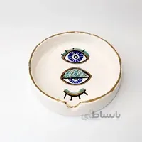 زیرسیگاری چشم نظر با لاستر طلا کد ۰۳