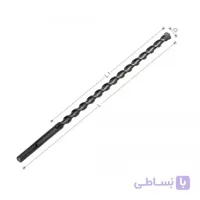 مته چهار شیار دو الماسه سایز 26 طول 46 سانتی متر