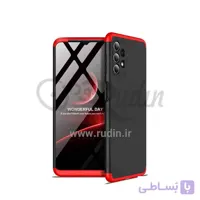 کاور ۳۶۰ درجه مدل GKK مناسب سامسونگ A72 4G/5G مشکی دور قرمز