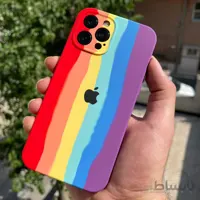 ست بند و قاب ایفون طرح رنگین کمان 12pro ا iphone set accessory