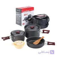 ست ظرف کمپ و کوهنوردی نیچرهایک مدل NATURHIKENH 2-3 PEOPLE CAMPING COOKWARE NH15T203-G
