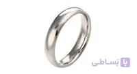 انگشتر رینگ ساده استیل نقره ای