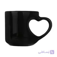 ماگ مشکی طرح قلب