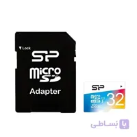 کارت حافظه 32 گیگ microSDXC سیلیکون پاور مدل Color Elite ا SILICCON POWER