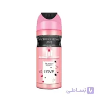 اسپری دئودورانت زنانه Victoria Secret Love حجم 200میل پلی هات مومنت