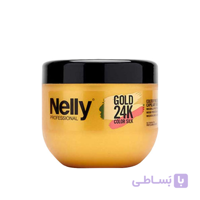 ماسک مناسب موهای رنگ شده نلی مدل Gold 24K Color Silk ظرفیت 500 میلی لیتر ا Nelly Gold 24K Color Silk Hair Mask 500 ml
