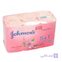 صابون جانسون Johnson’s با رایحه آلبالو و وانیل بسته 6 عددی