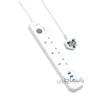 چند راهی برق انکر مدل Power Extend USB A9136 ا Anker PowerExtend USB 4 Strip(6 in 1) A9136