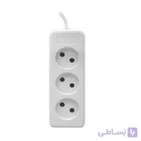 چندراهی برق 3 خانه ارت دار پارت الکتریک مدل شهاب 1.8متری (پک ناسالم)
