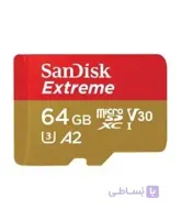 کارت حافظه سندیسک SanDisk 64GB Extreme microSD U3