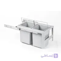 سطل زباله دومخزنه کوچک ریل تاندم (24 لیتری) – دیاکو