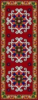 نخ و نقشه فرش آموزشی طرح کناره کد r-5727