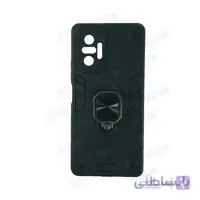 قاب گوشی شیائومی Xi Redmi Note 10 ProMax گارد محافظ ضد ضربه هلدر قاب Xi Redmi Note 10 ProMax پاپ سوکت دار مدل بتمن ارمور اصلی ا Anti Shock Anti Shock BATMAN ARMOR FINGER RING CASE COVER For Xi Redmi Note 10 ProMax