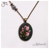 گردنبند دست ساز برنجی گلدوزی مدل 1709