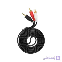 کابل تبدیل 2 متری جک 3.5 میلی‌متری به دو فیش تسکو مدل TC 81 ا TSCO 3.5mm To 2 RCA Plug 2 Metre Cable - TC 81