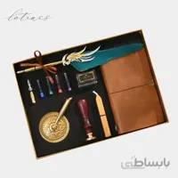 ست کالیگرافی قلم پر طرح آرتمیس رنگ سبز
